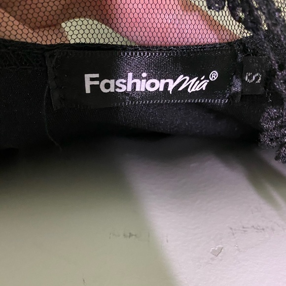 Elegant Black Fashin Mia Sheer Dress - Picture 3 of 5